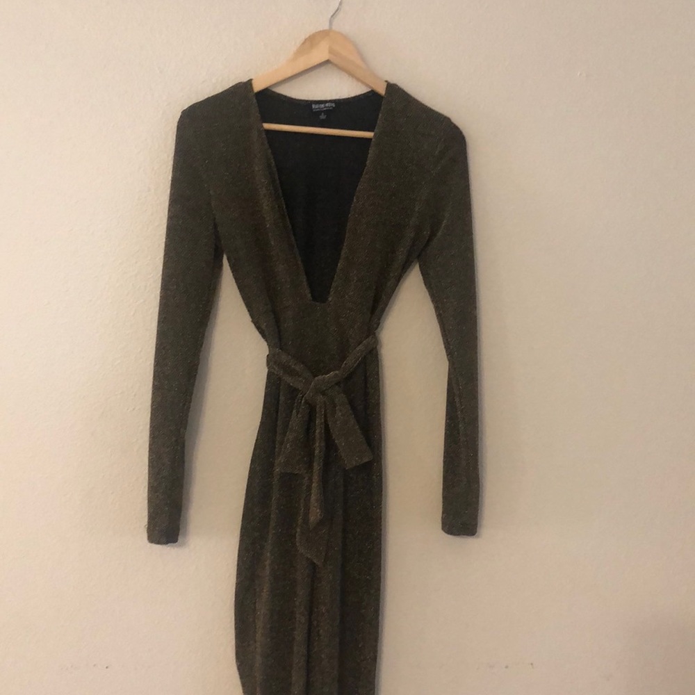 Fashion Nova metallic jumpsuit S